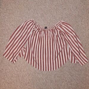 Rue21 Striped Off-Shoulder Top